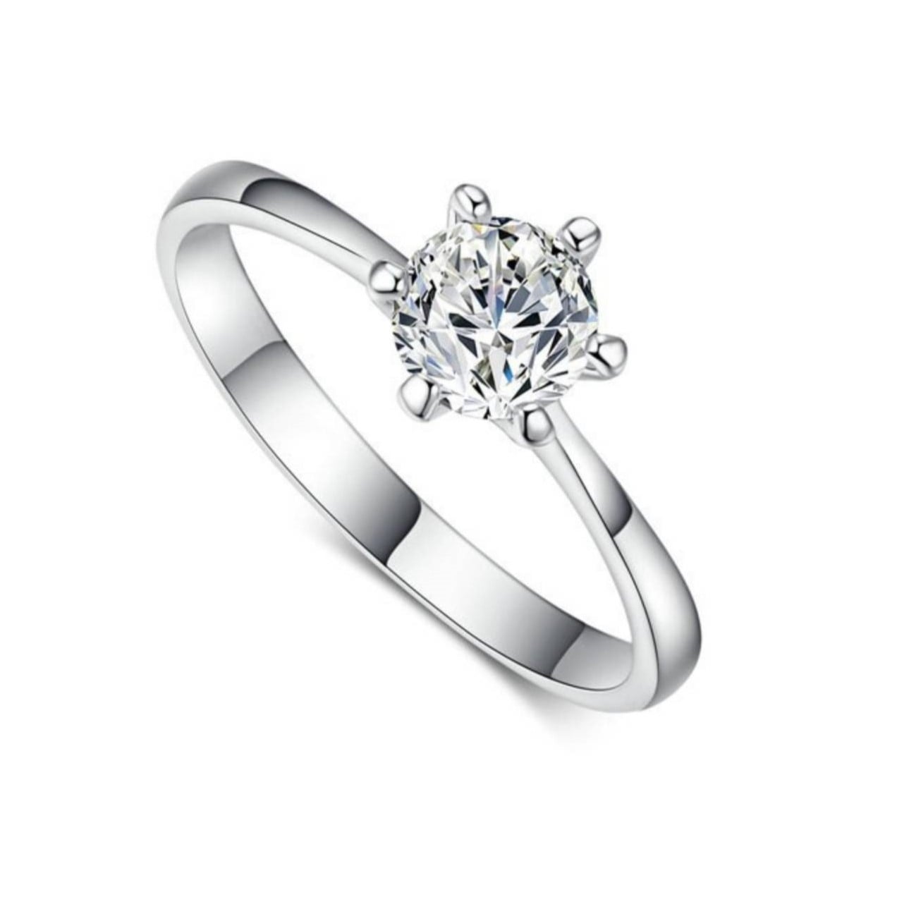 ANILLO DE COMPROMISO GENIEKA MODELO SOLITARIO WHITE GOLD
BAÑADO EN ORO BLANCO 18K NOVIA ANIVERSARIO SAN VALENTIN - 3