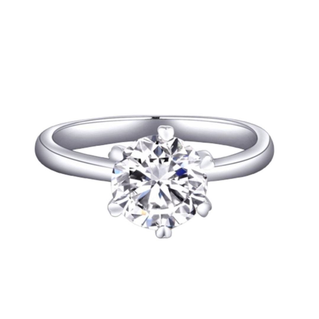 ANILLO DE COMPROMISO GENIEKA MODELO SOLITARIO WHITE GOLD
BAÑADO EN ORO BLANCO 18K NOVIA ANIVERSARIO SAN VALENTIN - 4