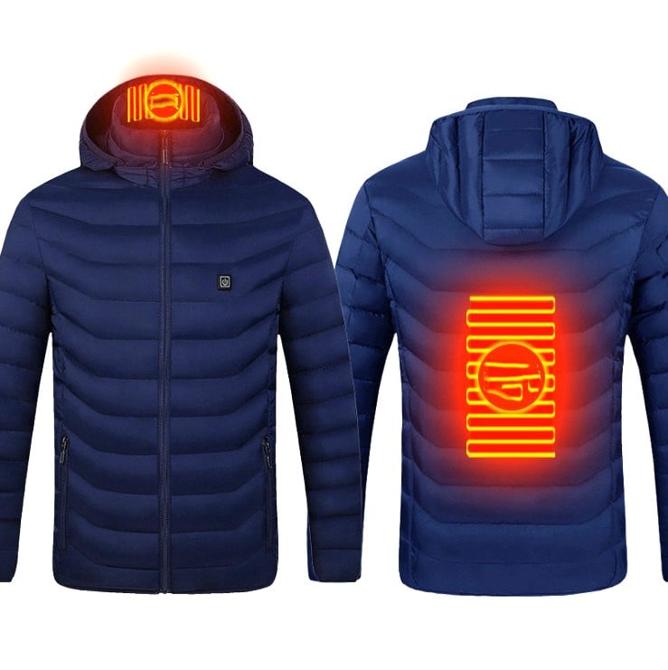 CASACA HOMBRE HEATING TÉRMICA CALEFACTORA IMPERMEABLE INTELIGENTE CAPUCHA INVIERNO GENIEKA - 3