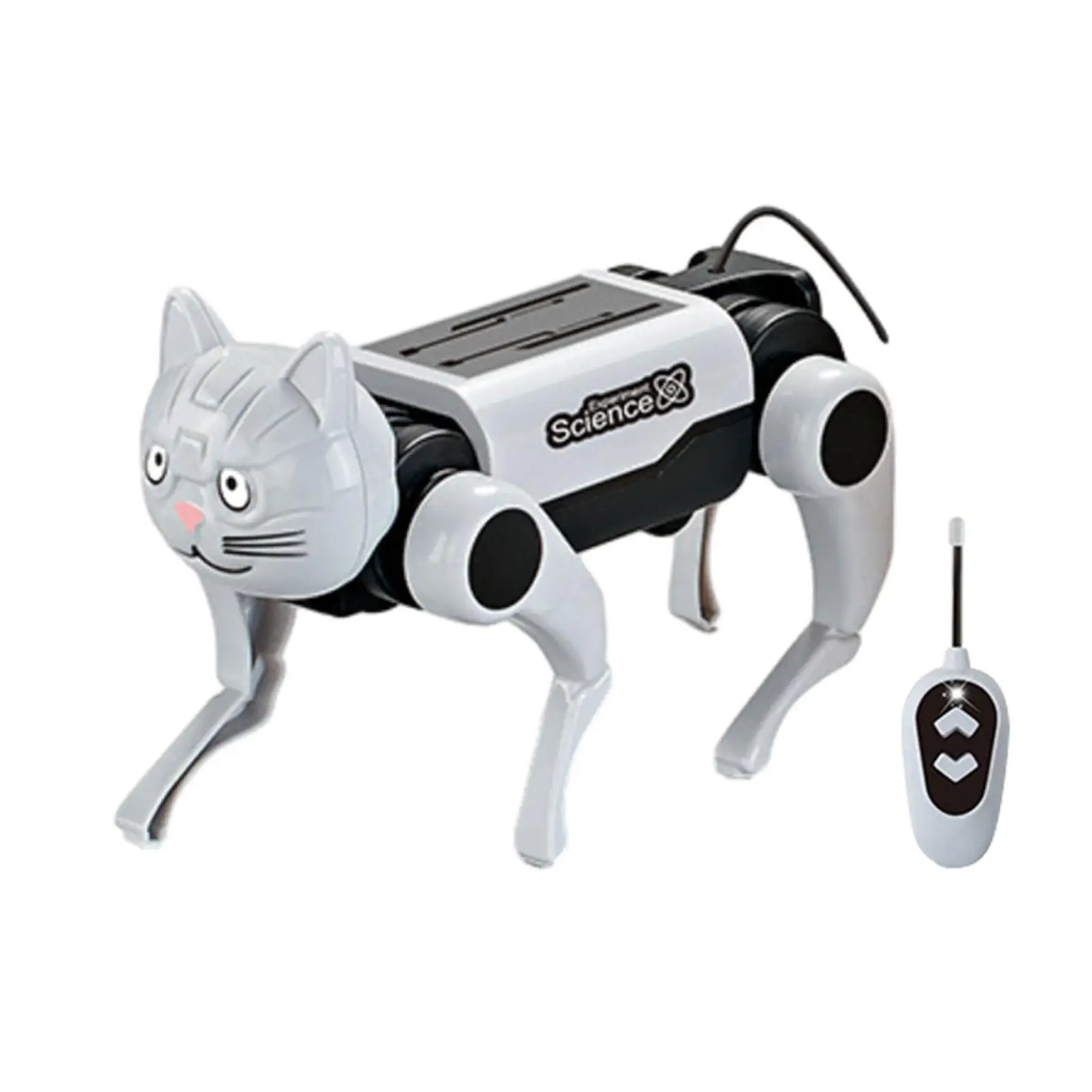 PERRO GATO ROBOT ARMABLE + CONTROL REMOTO MASCOTA JUGUETE EDUCATIVO INTERACTIVO REGALO NIÑO NAVIDAD GENIEKA - 6
