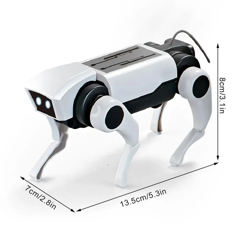 PERRO ROBOT ARMABLE + CONTROL REMOTO  JUGUETE MASCOTA VIRTUAL EDUCATIVO INTERACTIVO REGALO NIÑO NAVIDAD GENIEKA - 10