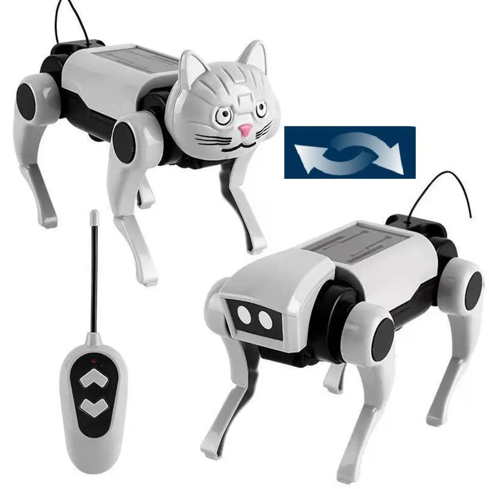 PERRO ROBOT ARMABLE + CONTROL REMOTO  JUGUETE MASCOTA VIRTUAL EDUCATIVO INTERACTIVO REGALO NIÑO NAVIDAD GENIEKA - 3