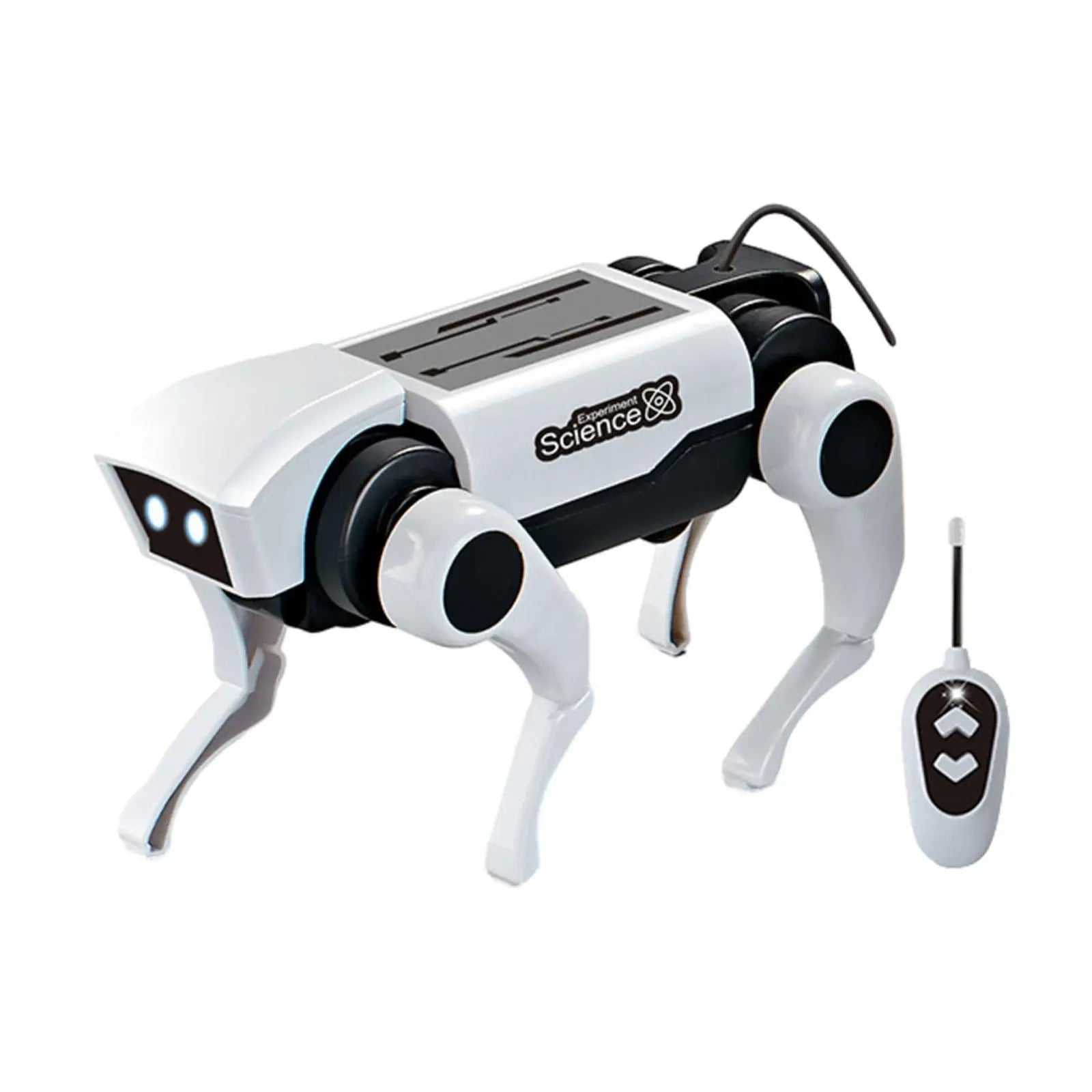 PERRO ROBOT ARMABLE + CONTROL REMOTO  JUGUETE MASCOTA VIRTUAL EDUCATIVO INTERACTIVO REGALO NIÑO NAVIDAD GENIEKA - 4