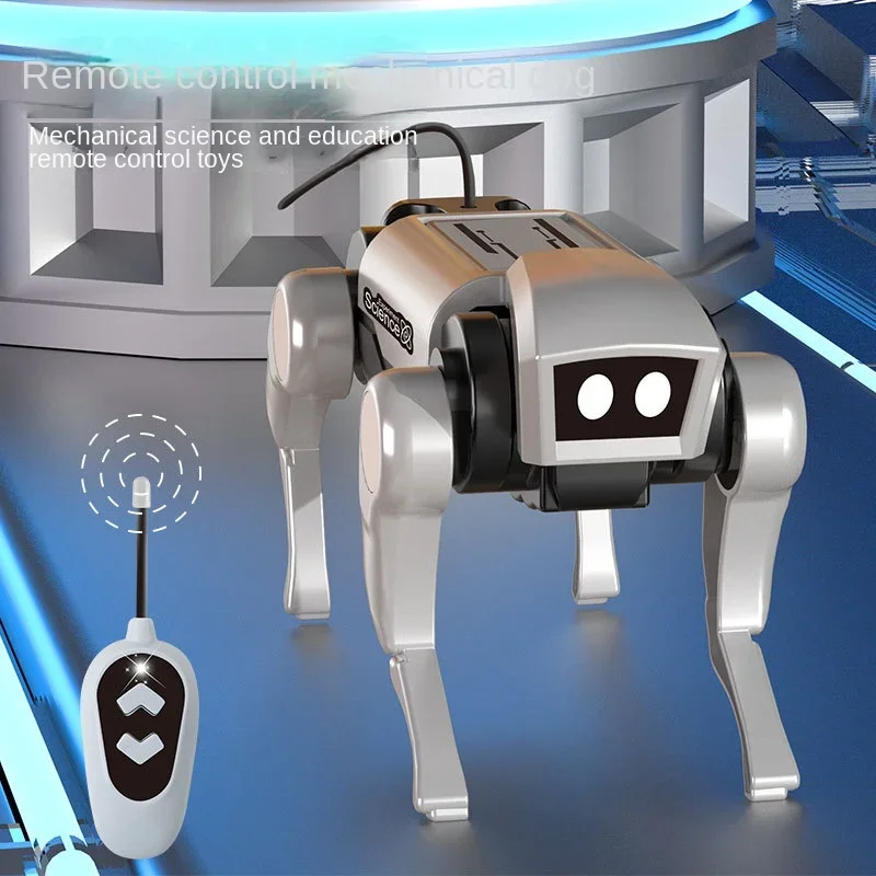 PERRO ROBOT ARMABLE + CONTROL REMOTO  JUGUETE MASCOTA VIRTUAL EDUCATIVO INTERACTIVO REGALO NIÑO NAVIDAD GENIEKA - 7