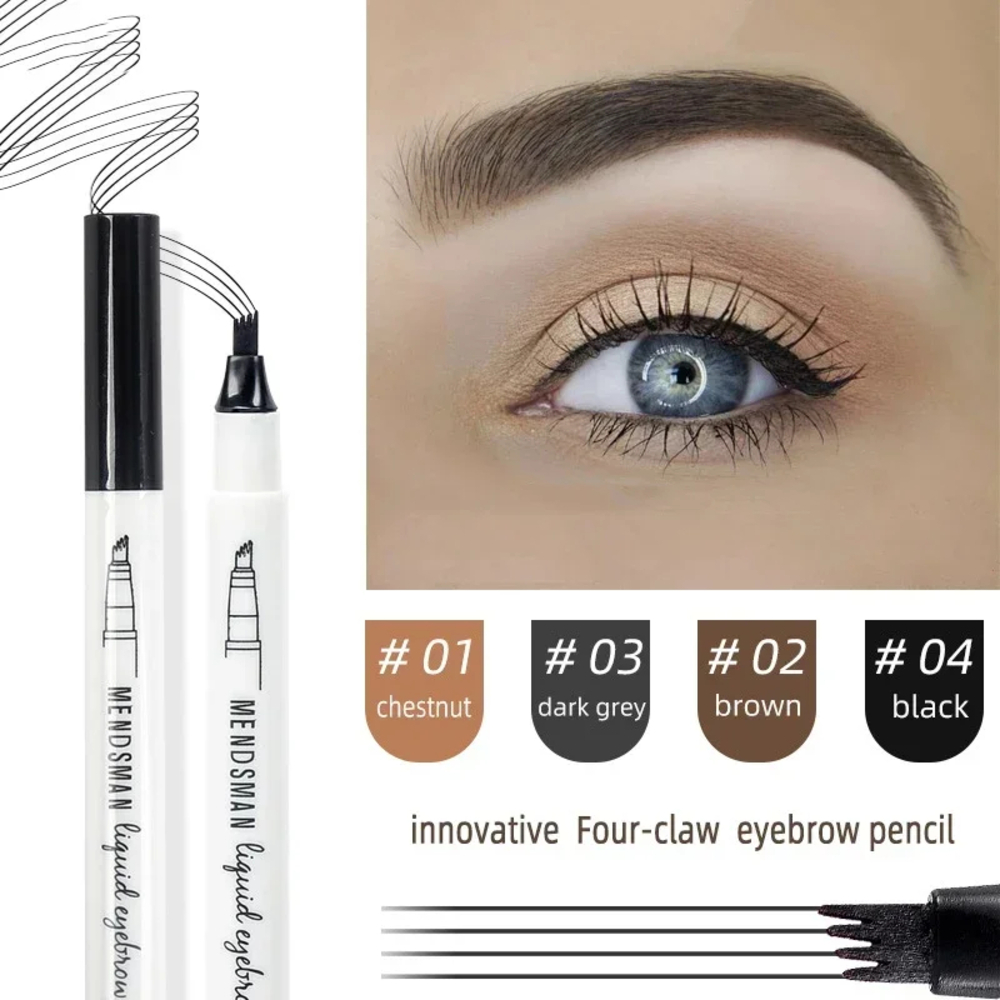 DELINEADOR TATTOO CEJAS MENDSMAN EFECTO MICROBLADING LARGA DURACIÓN RESISTENTE AGUA BELLEZA REGALO GENIEKA - 1