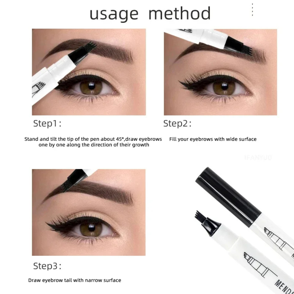 DELINEADOR TATTOO CEJAS MENDSMAN EFECTO MICROBLADING LARGA DURACIÓN RESISTENTE AGUA BELLEZA REGALO GENIEKA - 6