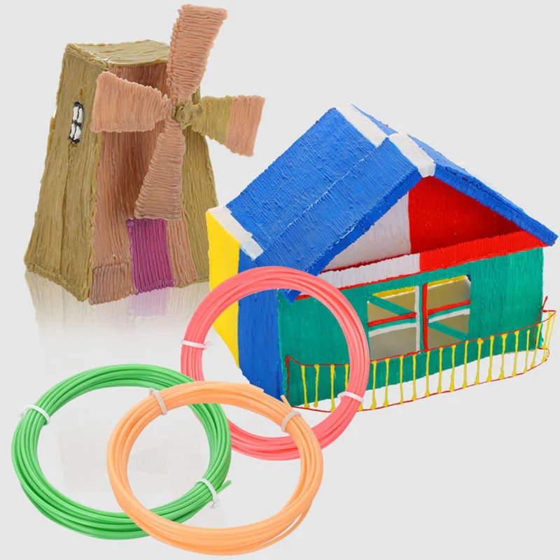 SET FILAMENTOS 6 M COLORES PLA PARA LÁPIZ 3D 6 COLORES SURTIDOS IDEAL IMPRESORA 3D NIÑOS JUGUETE ESCOLAR CALIDAD PREMIUM GENIEKA - 6