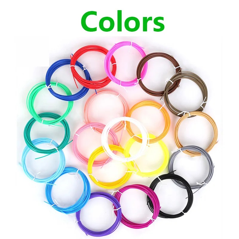 SET FILAMENTOS 9 M COLORES PLA PARA LÁPIZ 3D 9 COLORES SURTIDOS IDEAL IMPRESORA 3D NIÑOS JUGUETE ESCOLAR CALIDAD PREMIUM GENIEKA - 6