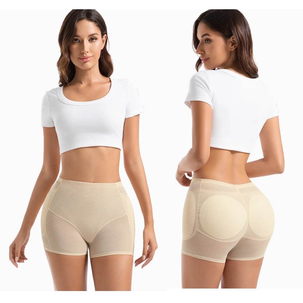 MOLDEADOR AUMENTA GLUTEOS + CADERAS PUSH UP + FAJA ABDOMEN COMPRESION INVISIBLE MODA MUJER VERANO NAVIDAD GENIEKA - 3