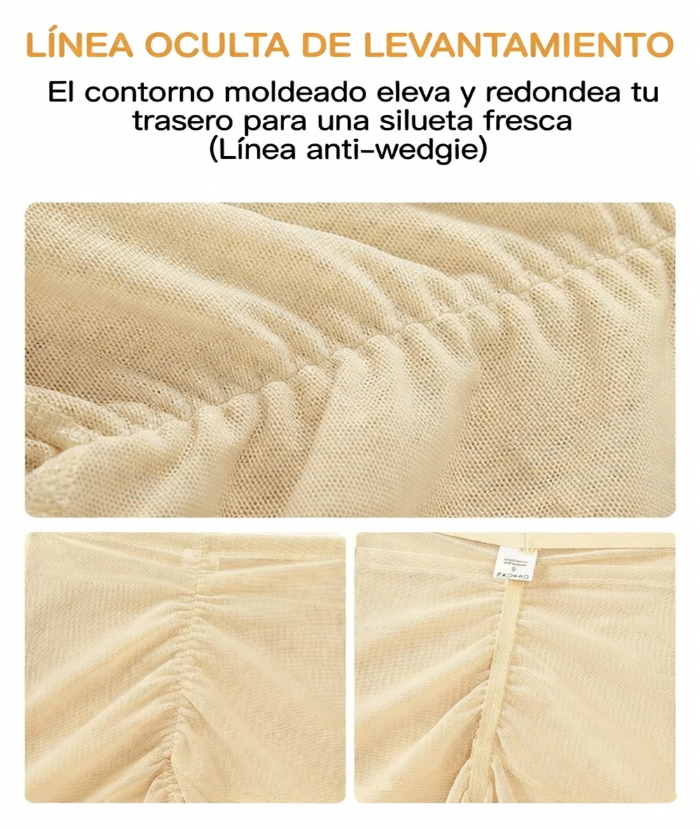 FAJA GLÚTEOS + CADERAS PUSH UP + MOLDEADOR ABDOMEN INVISIBLE REALCE CURVAS NATURALES CÓMODA DISCRETA MUJERES GENIEKA - 8
