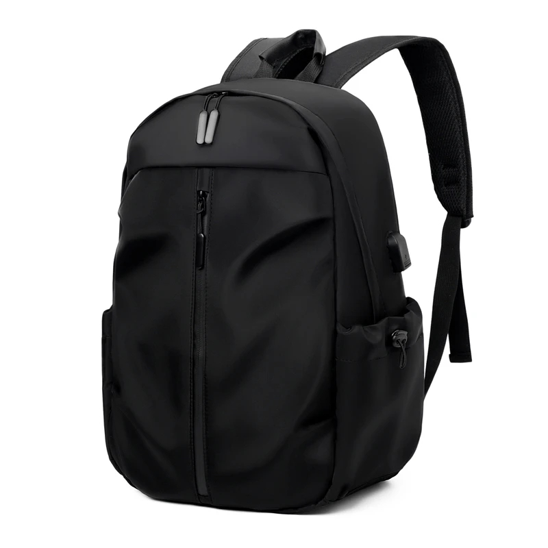 MOCHILA NEGRA NOTEBOOK LAPTOP VIAJE NEGOCIO 15.6' MÚLTIPLES CIERRES COMPARTIMIENTOS IMPERMEABLE TRABAJO OFICINA GYM GENIEKA - 3