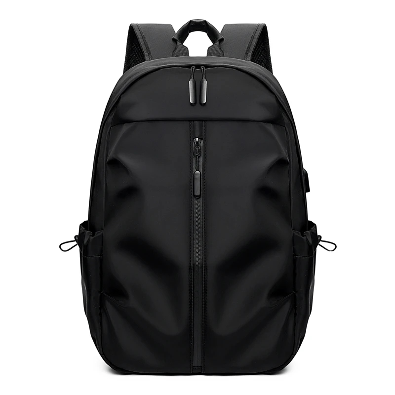 MOCHILA NEGRA NOTEBOOK LAPTOP VIAJE NEGOCIO 15.6' MÚLTIPLES CIERRES COMPARTIMIENTOS IMPERMEABLE TRABAJO OFICINA GYM GENIEKA - 4