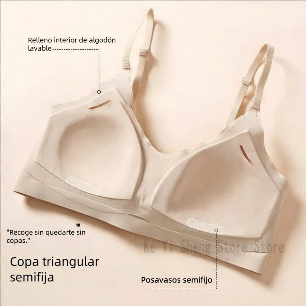 BRASIER PUSH UP DEPORTIVO SIN ARO SOSTEN GYM ROPA MUJER ULTRALIGERO DIARIO VERANO GENIEKA - 7