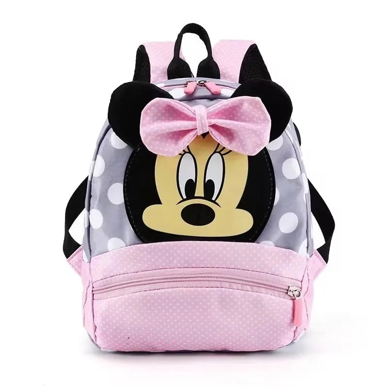 MOCHILA MINNIE MOUSE LAZO INFANTIL NIÑA MINI ESCOLAR ORGANIZADORES VERANO NAVIDAD GENIEKA - 2