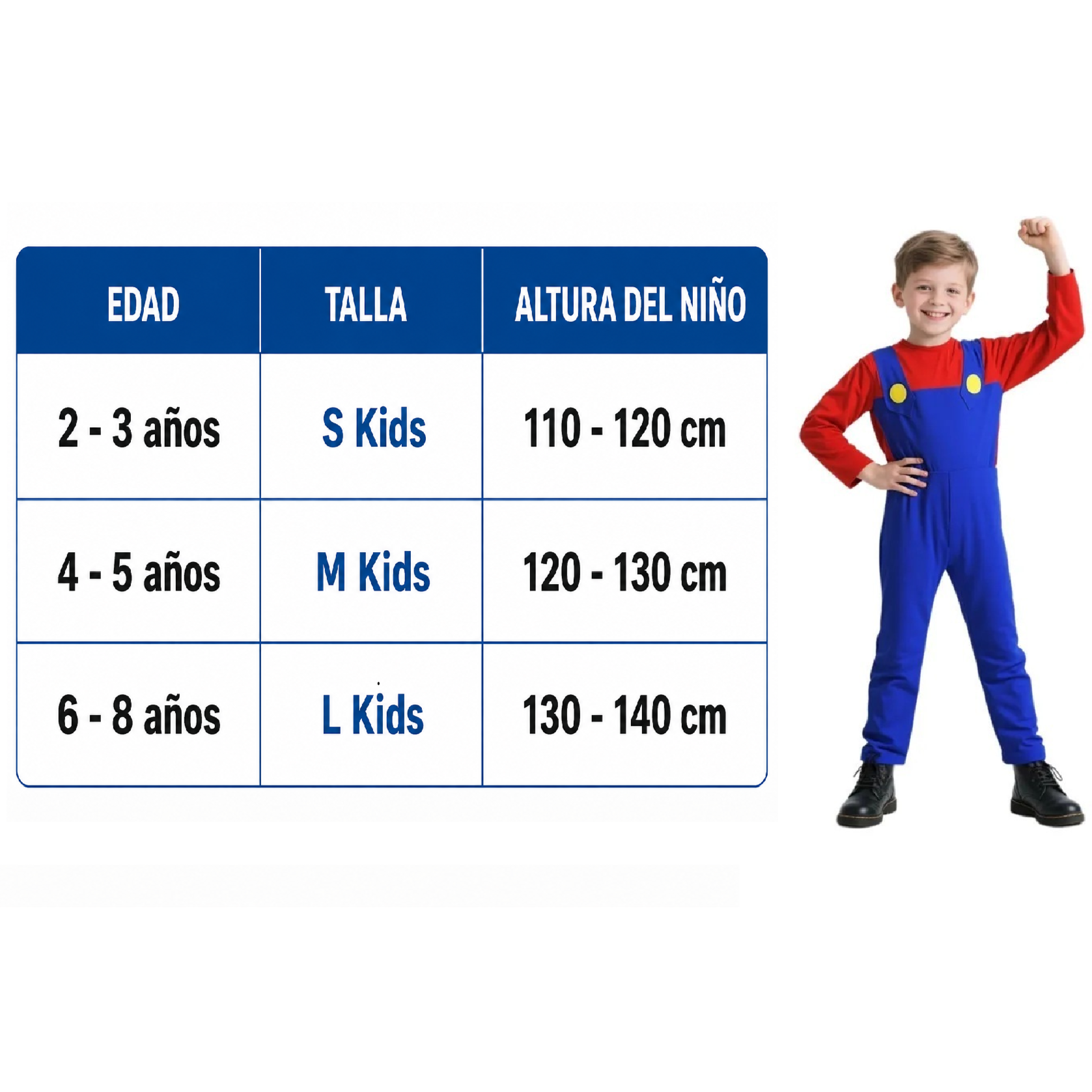 DISFRAZ MARIO BROS NIÑOS ACCESORIOS MÁSCARA CONJUNTO UNIFORME GAME BROTHERS ACCESORIOS REGALO NAVIDAD HALLOWEEN GENIEKA - 10