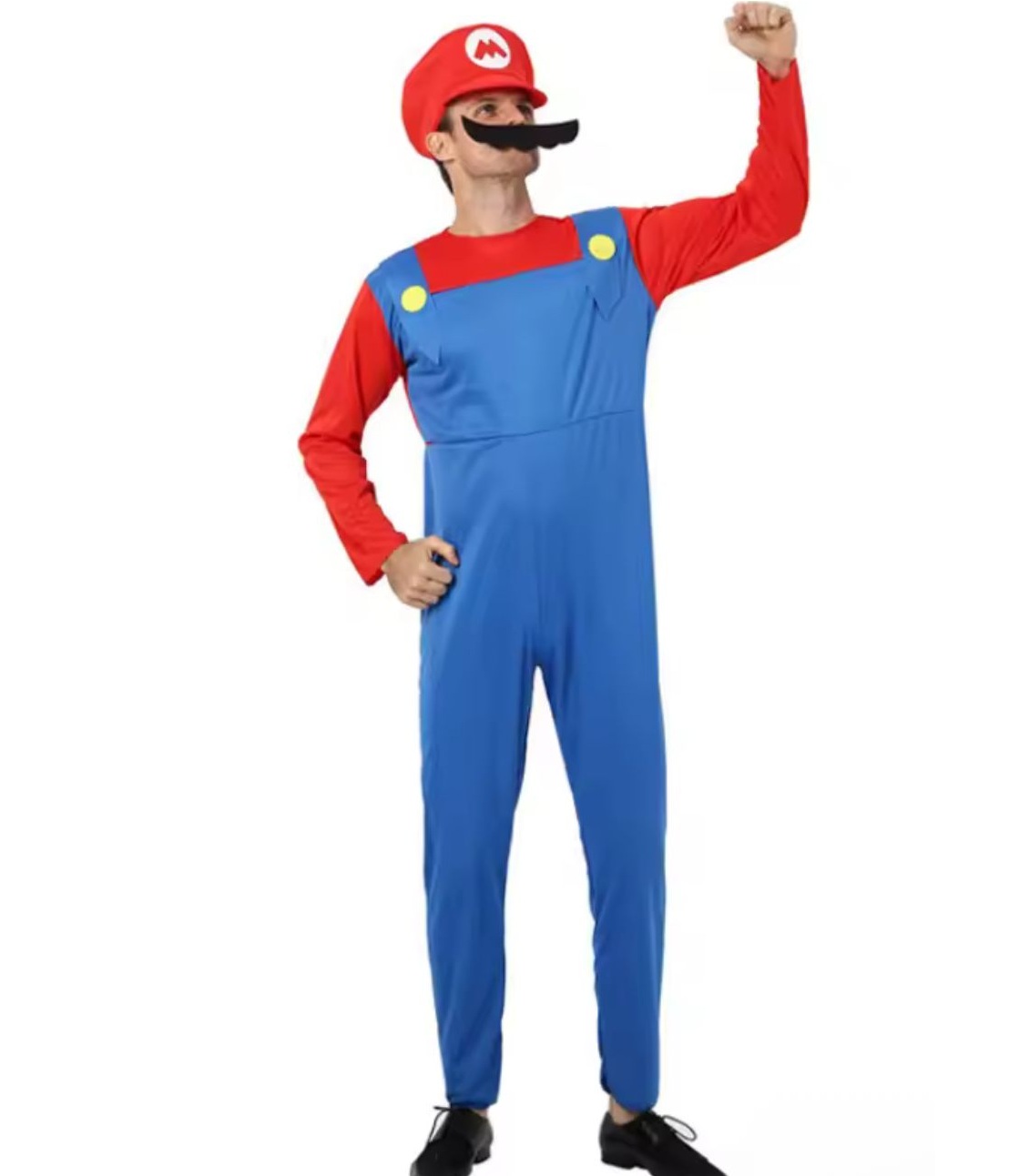 DISFRAZ MARIO BROS NIÑOS ACCESORIOS MÁSCARA CONJUNTO UNIFORME GAME BROTHERS ACCESORIOS REGALO NAVIDAD HALLOWEEN GENIEKA - 8