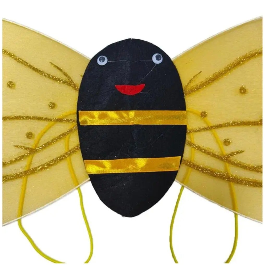 DISFRAZ DE ABEJITA NIÑA SET + VINCHA + ALAS + VARITA TRAJE ABEJITA INFANTIL ABEJA FIESTA CUMPLEAÑOS NAVIDAD HALLOWEEN GENIEKA - 7