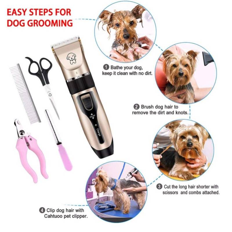 CORTADORA OEM ELÉCTRICA PARA MASCOTAS KIT DE ASEO PROFESIONAL. - 4