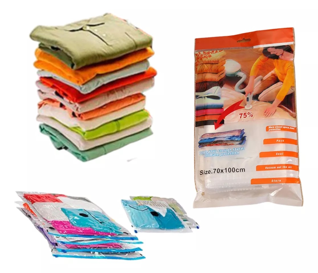BOLSAS DE ROPA COMPRESORAS AL VACÍO 70X100 CM (PACK 02 PCS) - 3