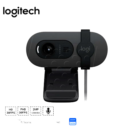 CAMARA LOGITECH BRIO 100 FHD 1080P USB-A GRAPHITE - 2