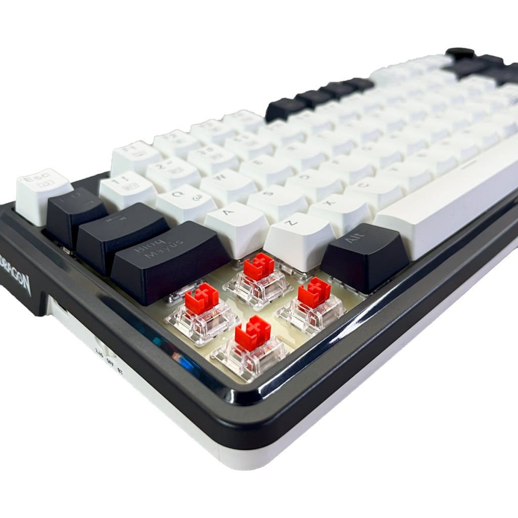 TECLADO REDRAGON UCALPRO-RGB WIRELESS SPANISH K673WB WHITE/BLACK - 3