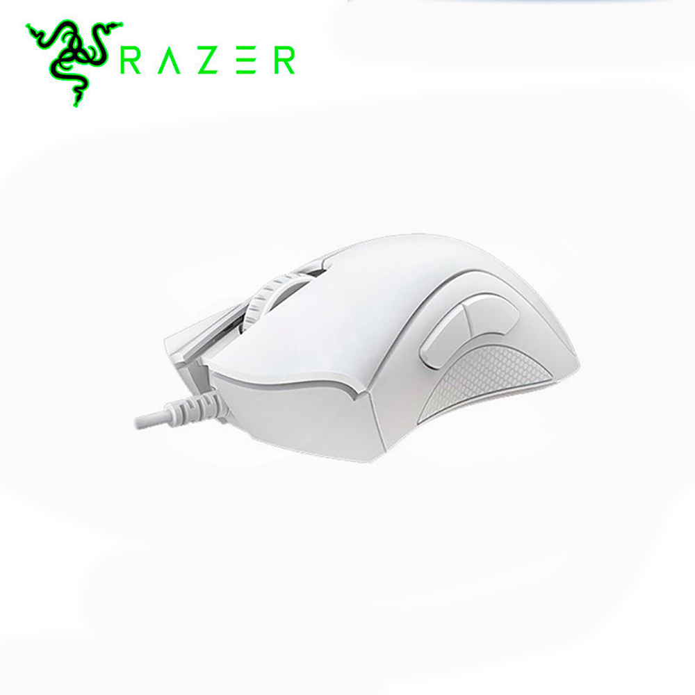 MOUSE RAZER DEATHADDER ESSENTIAL 6400 DPI SWITCH MECHANICAL WHITE - 3
