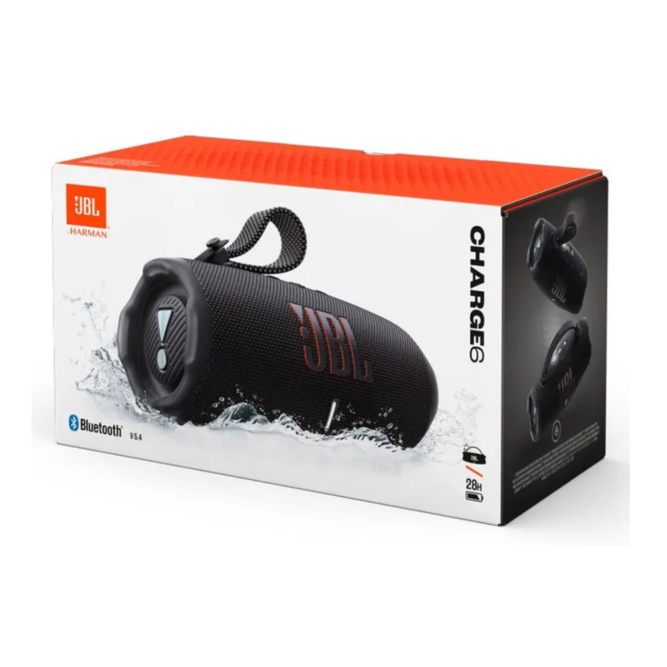 PARLANTE JBL CHARGE 6 BLUETOOH ACUATICO 28 HORAS NEGRO - 6