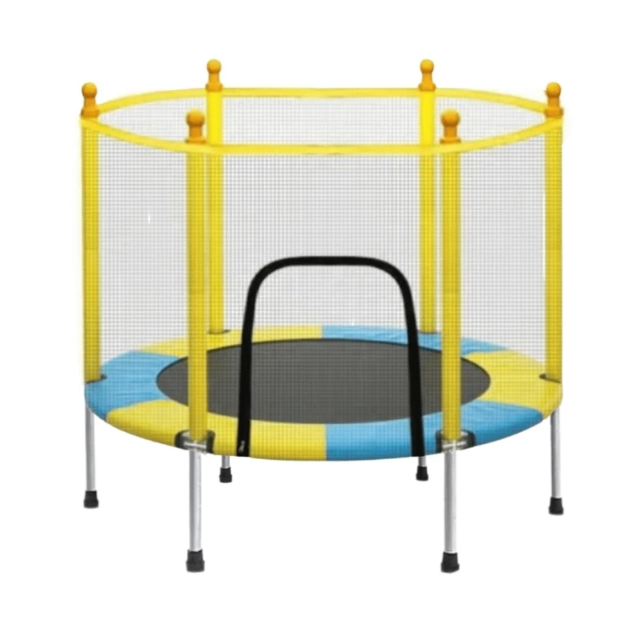 CAMA SALTARINA TRAMPOLIN 1.4 M CELESTE AMARILLO - 1