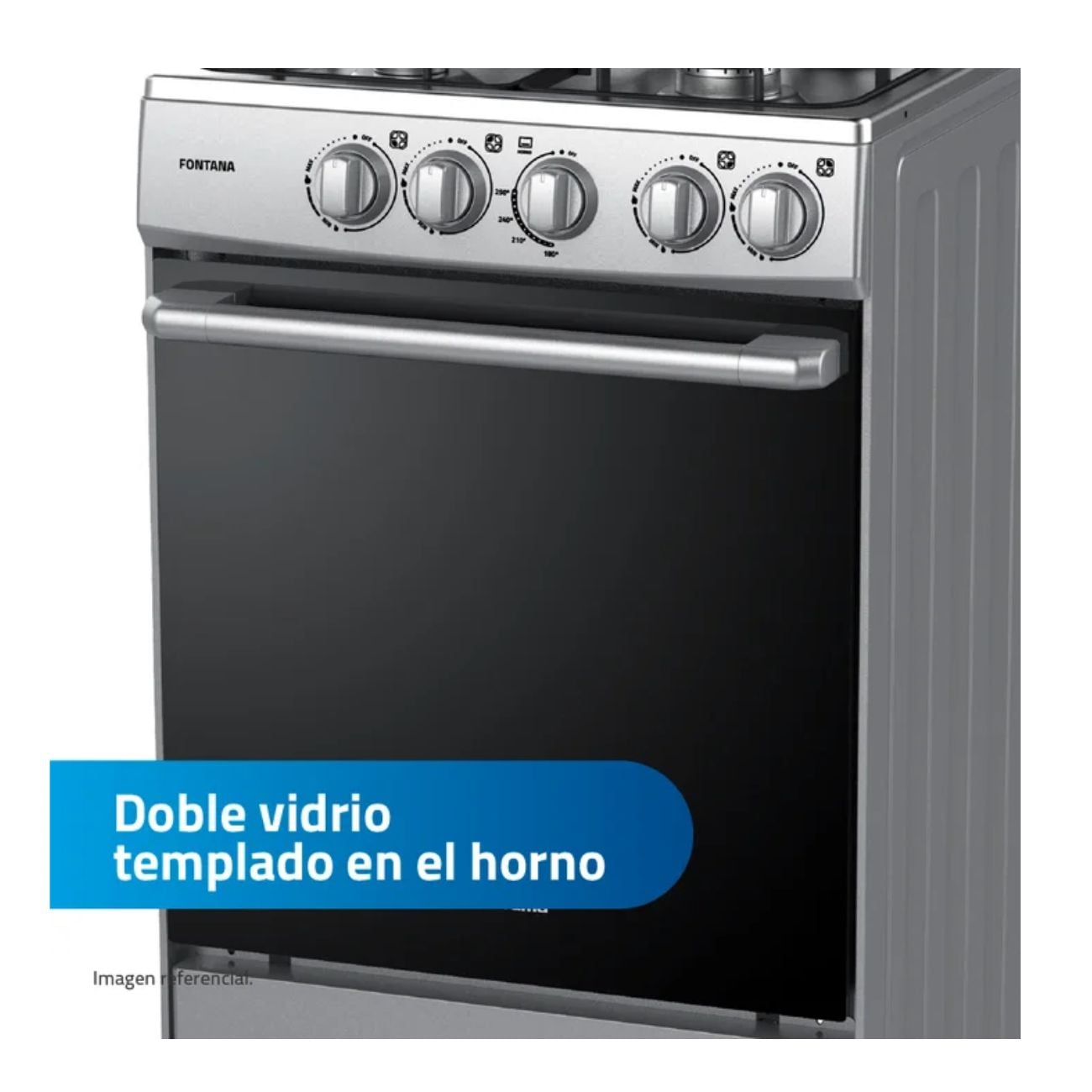 COCINA INDURAMA FONTANA 4 HORNILLAS GRIS - 4
