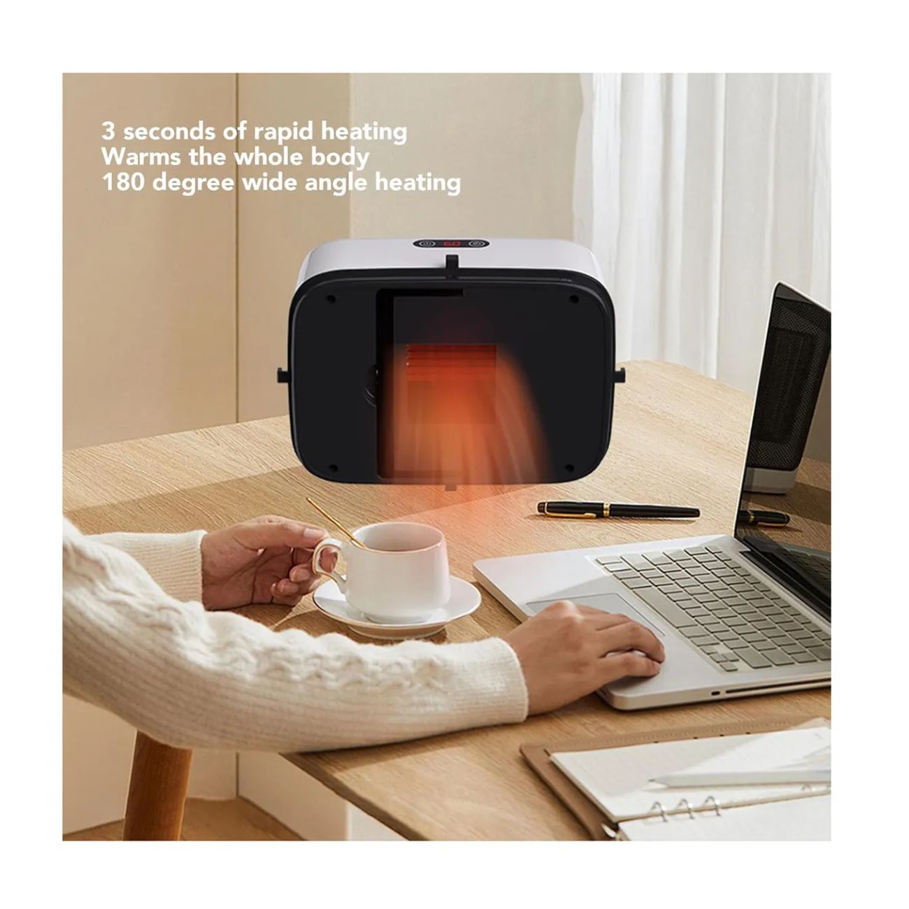 SECADORA DE ROPA PORTATIL 220W PANTALLA DIGITAL - 4