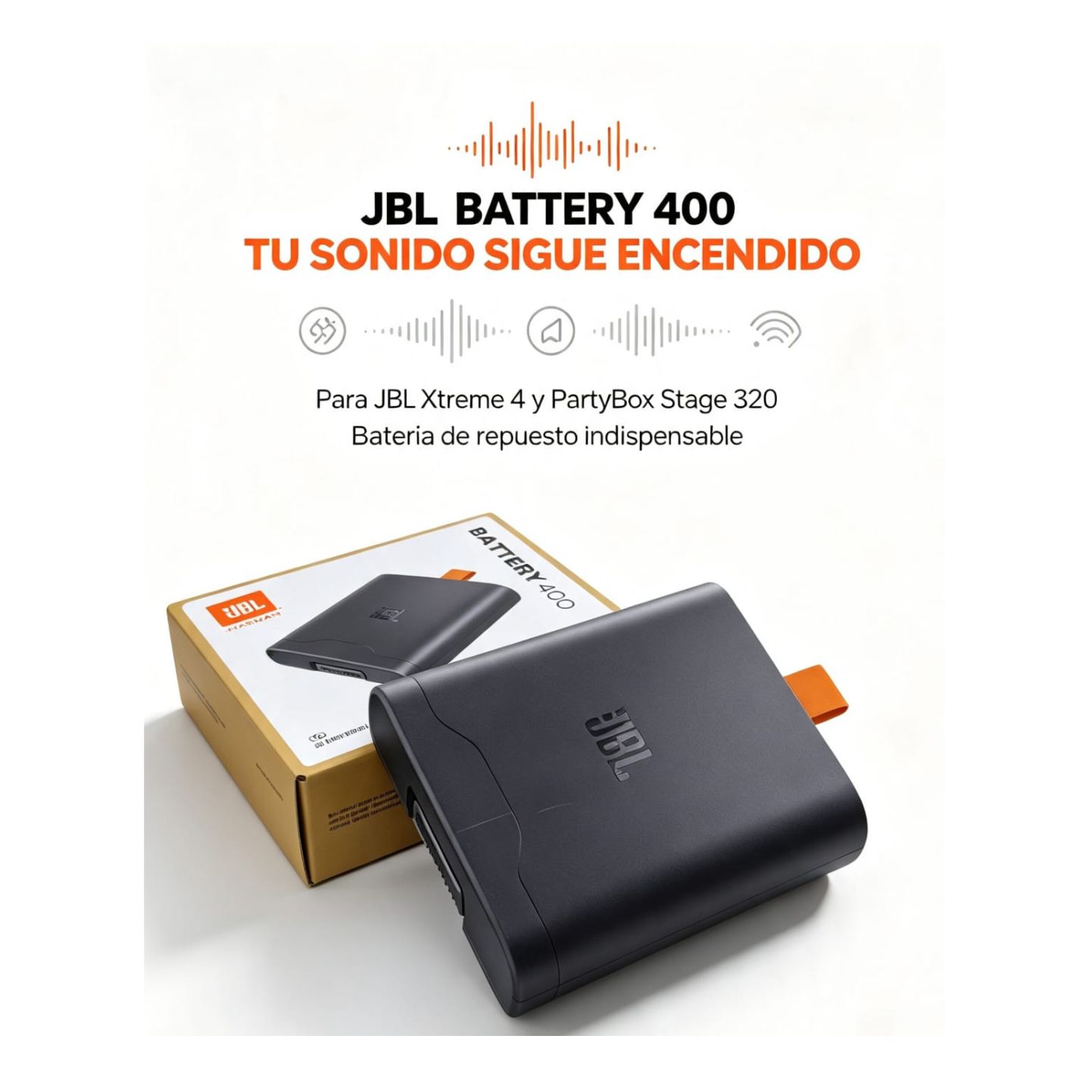 BATERIA JBL BATTERY 400 18HR PARA PARLANTE STAGE 320 Y XTREME 4 - 4
