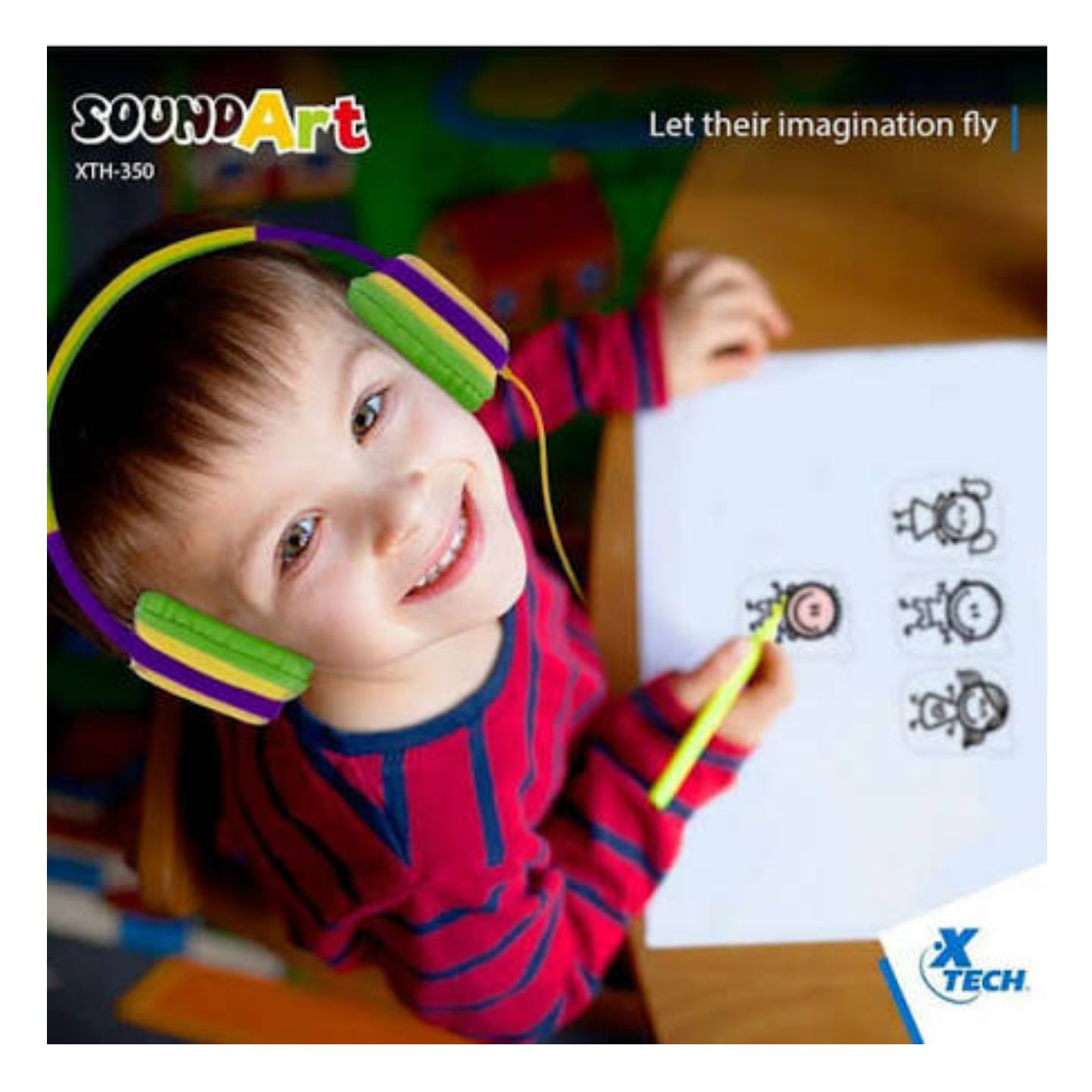 AUDIFONOS XTECH SOUNDART XTH350 CON CABLE JACK PARA NIÑOS UNISEX - 5