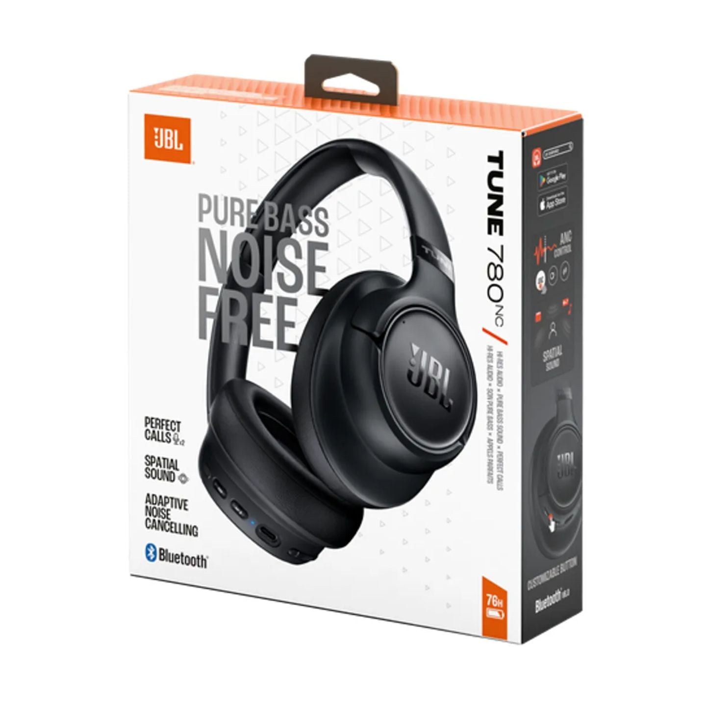 AUDIFONOS BLUETOOH JBL TUNE 780NC NEGRO CANCELACION DE RUIDO 76HR - 5
