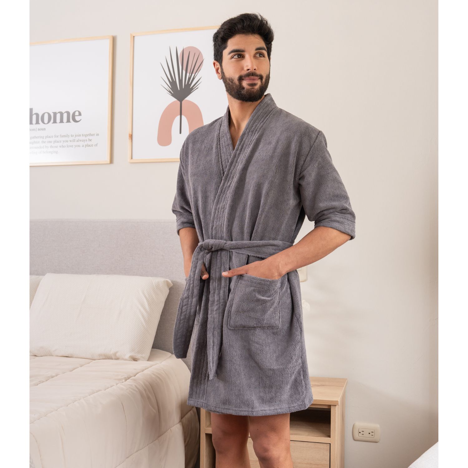 SALIDA DE BAÑO MICROFIBRA HOMBRE - 1