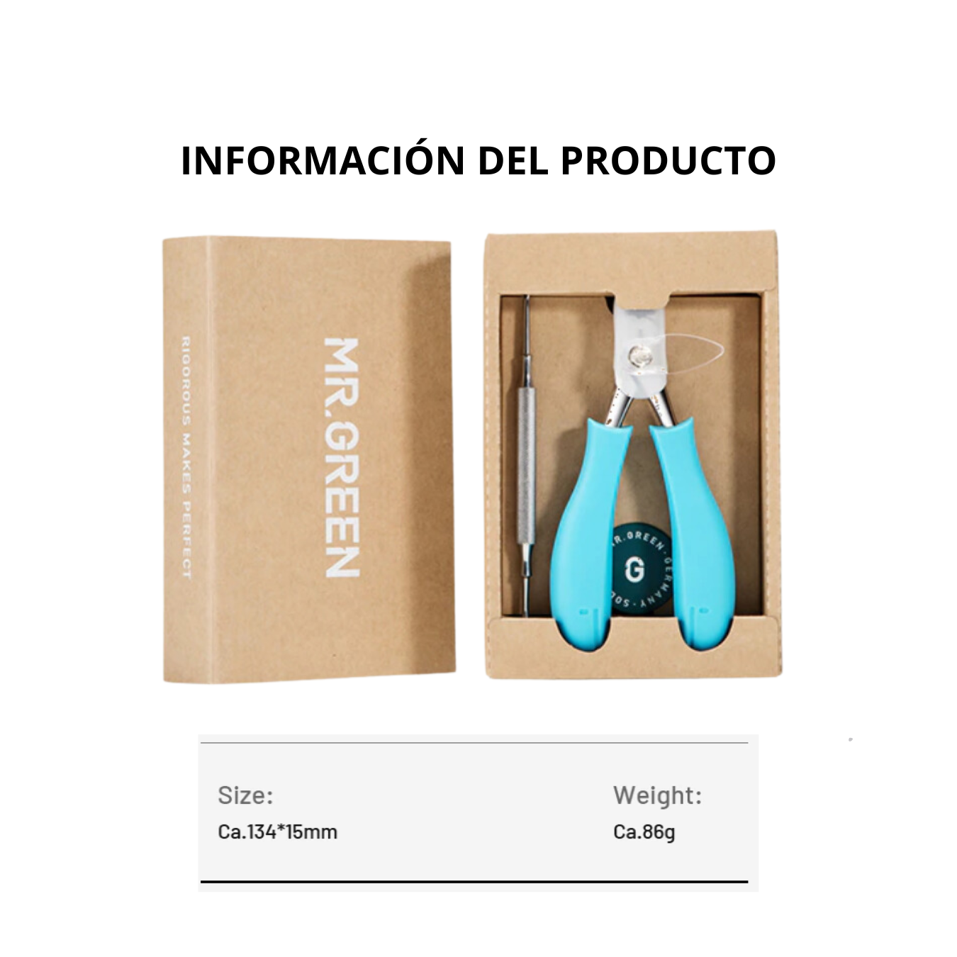 CORTAUÑAS UÑAS ENCARNADAS PEDICURA MR GREEN MR1033 ACERO INOXIDABLE ANTISALPICADURAS. - 6