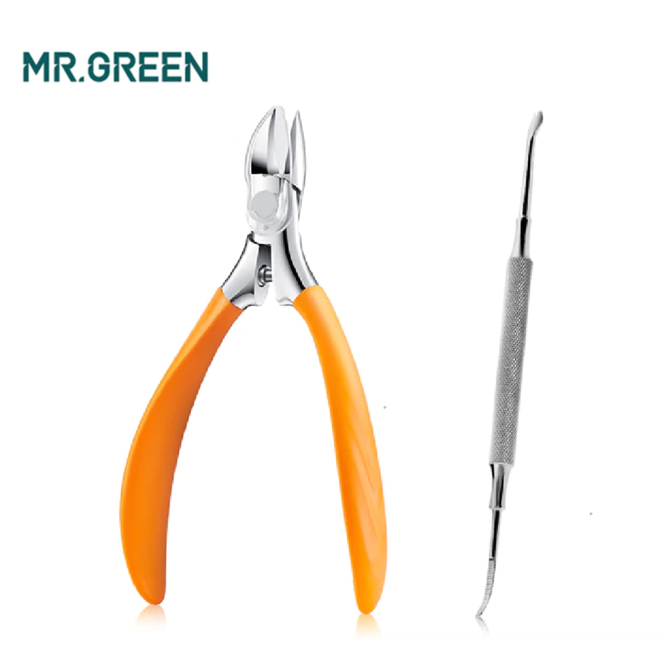 CORTAUÑAS UÑAS ENCARNADAS PEDICURA MR GREEN MR9901 ACERO INOXIDABLE ANTISALPICADURAS. - 2