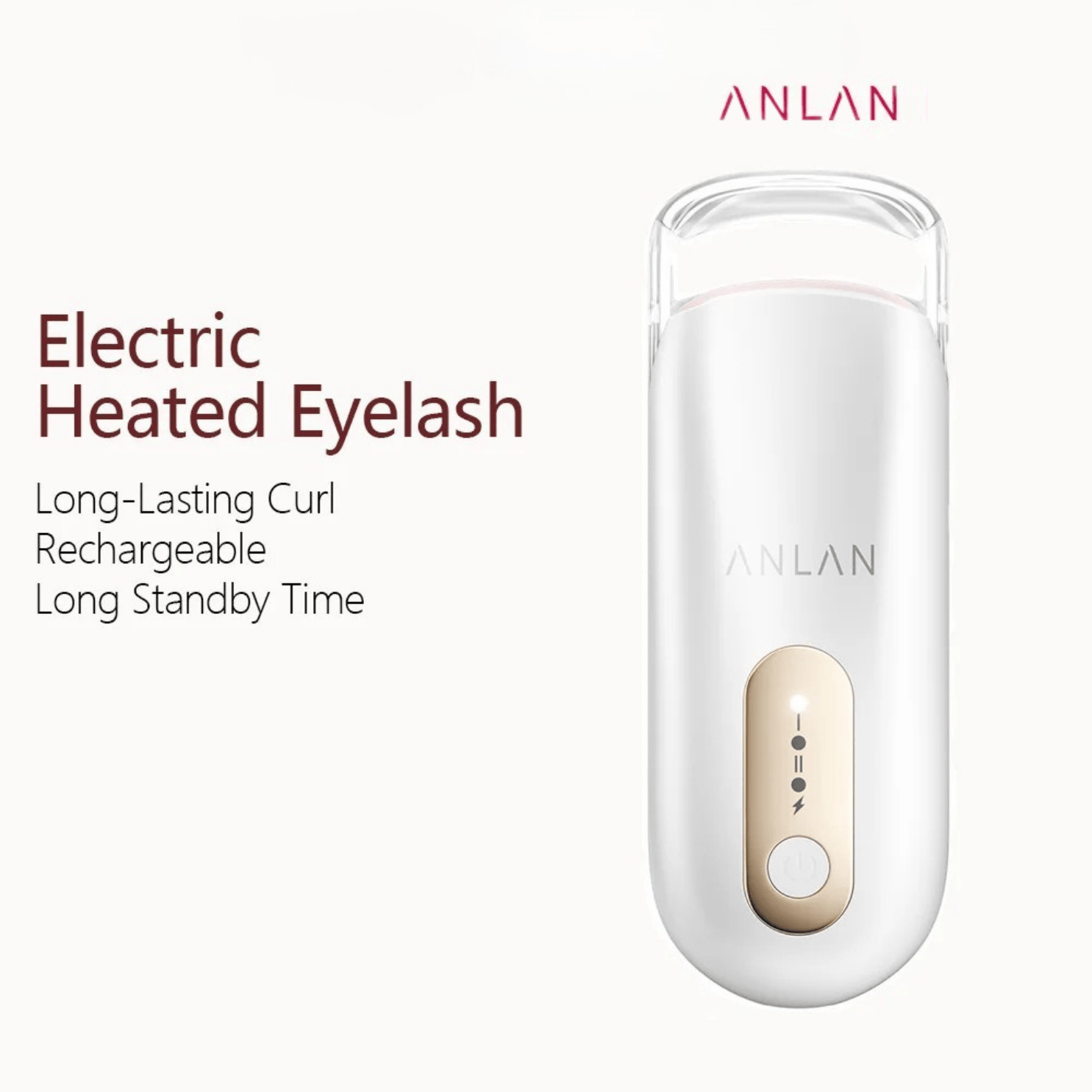 RIZADOR DE PESTAÑAS ANLAN JE02 ELECTRICO RIZADO CALIENTE CARGA USB - 3