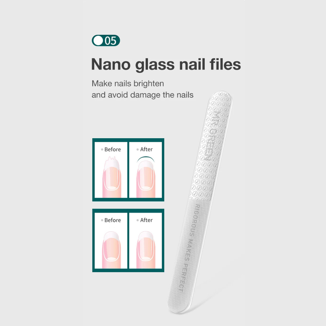 SET MANICURA CORTAUÑAS CUIDADO PERSONAL MR GREEN MR-8885 08 PCS - 5