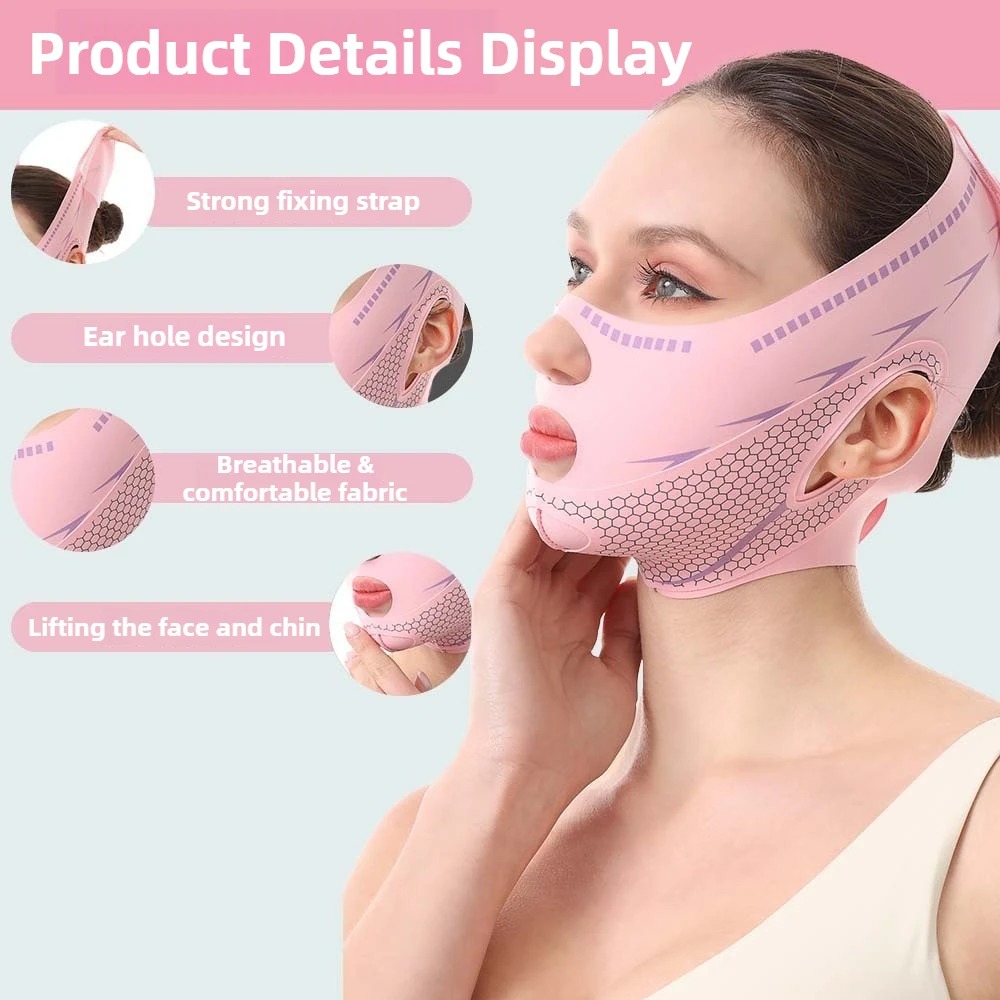 FAJA FACIAL MENTONERA SM NASO LABIAL DOBLE AJUSTE CONTROL DOBLE MENTON PAPADA - 3