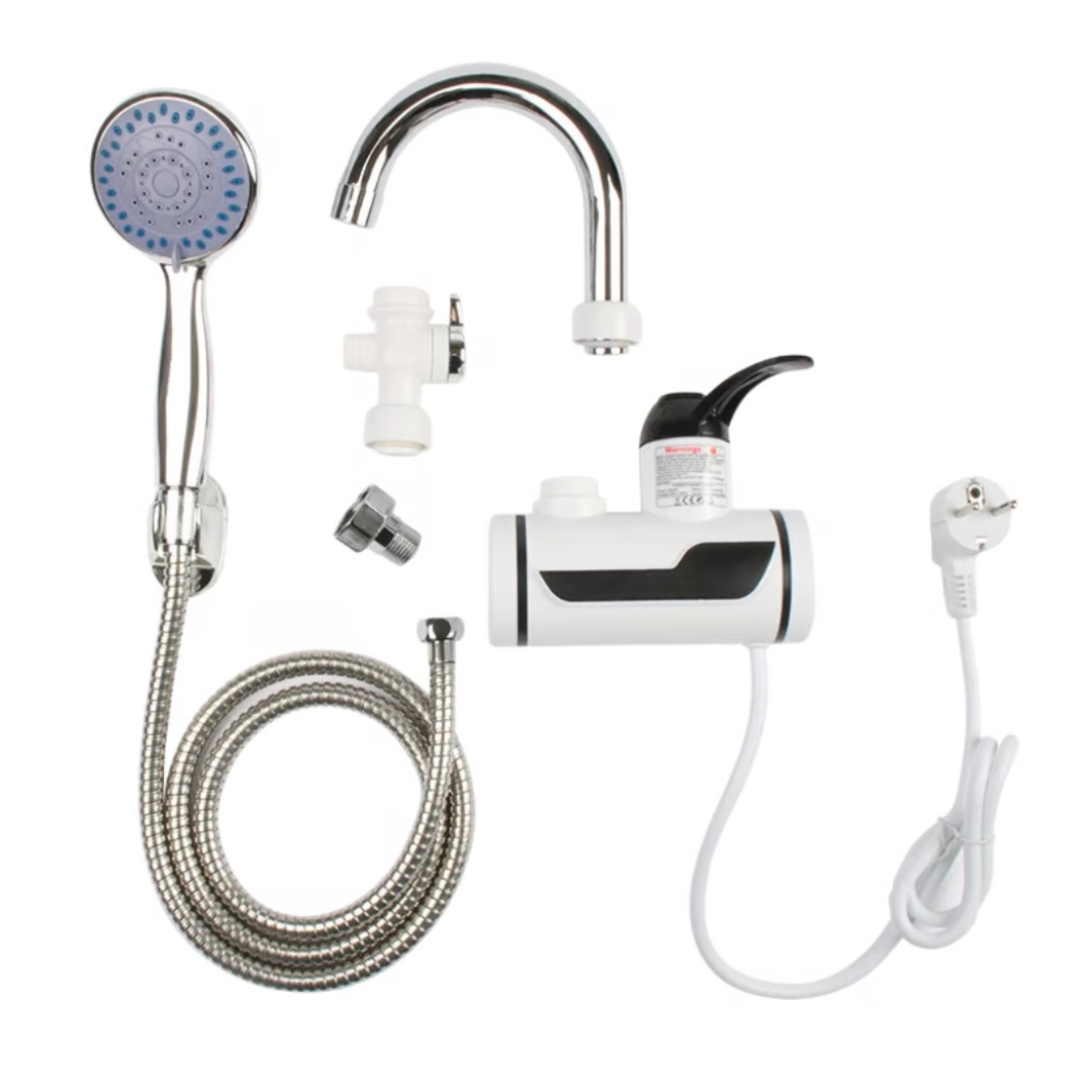 CAÑO ELÉCTRICO CON DUCHA CALENTADOR DE AGUA INSTANTANEA - PARED - 4