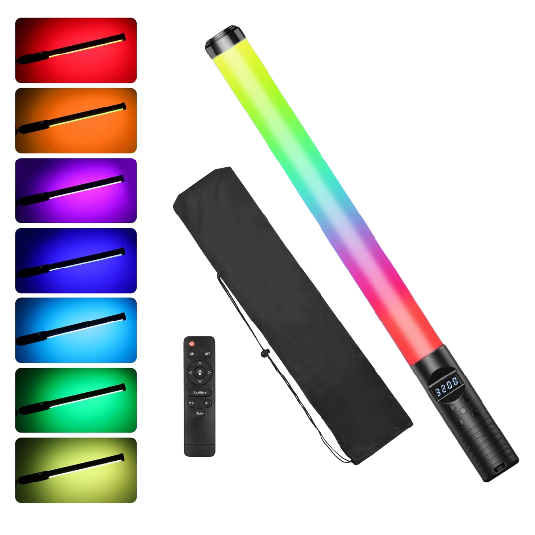 TUBO BARRA DE LUZ LED RGB RECARGABLE VARILLA LAMPARA + CONTROL - 2