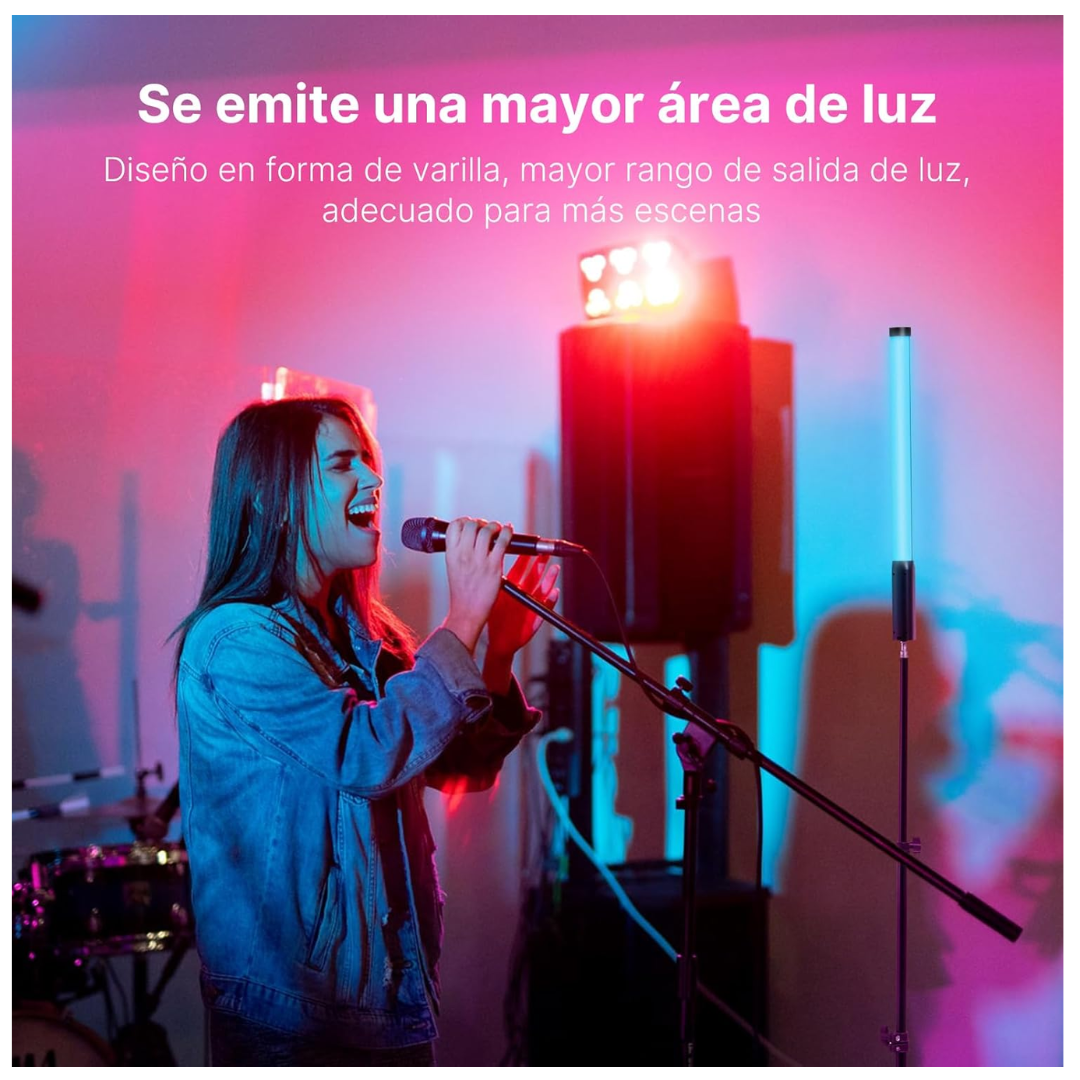 TUBO BARRA DE LUZ LED RGB RECARGABLE VARILLA LAMPARA + CONTROL - 6