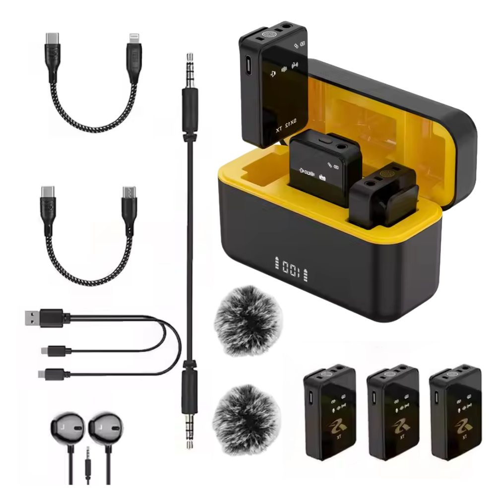 MICROFONO INALAMBRICO MIC PROFESIONAL SOLAPERO DUAL BLUETOOTH - 1