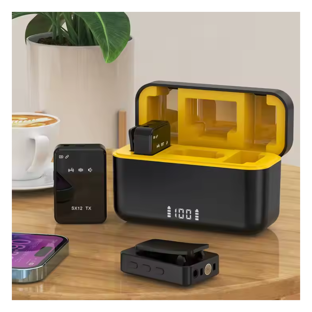 MICROFONO INALAMBRICO MIC PROFESIONAL SOLAPERO DUAL BLUETOOTH - 5