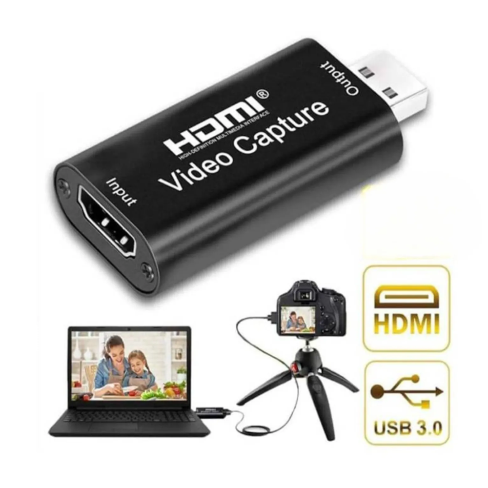 CAPTURADOR DE VIDEO SEISA USB 2.0 GRABACIÓN Y STREAMING EN PC Y LAPTOP - 1