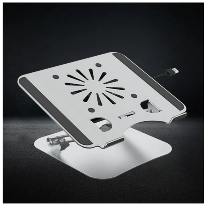 SOPORTE LAPTOP ALUMINIO PLEGABLE V3.3 HX-ZJ24 - PLATA - 5