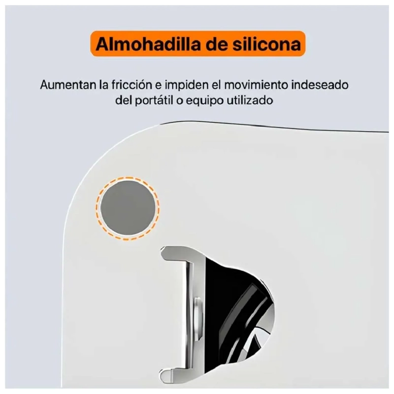 SOPORTE LAPTOP ALUMINIO PLEGABLE V3.3 HX-ZJ24 - PLATA - 6