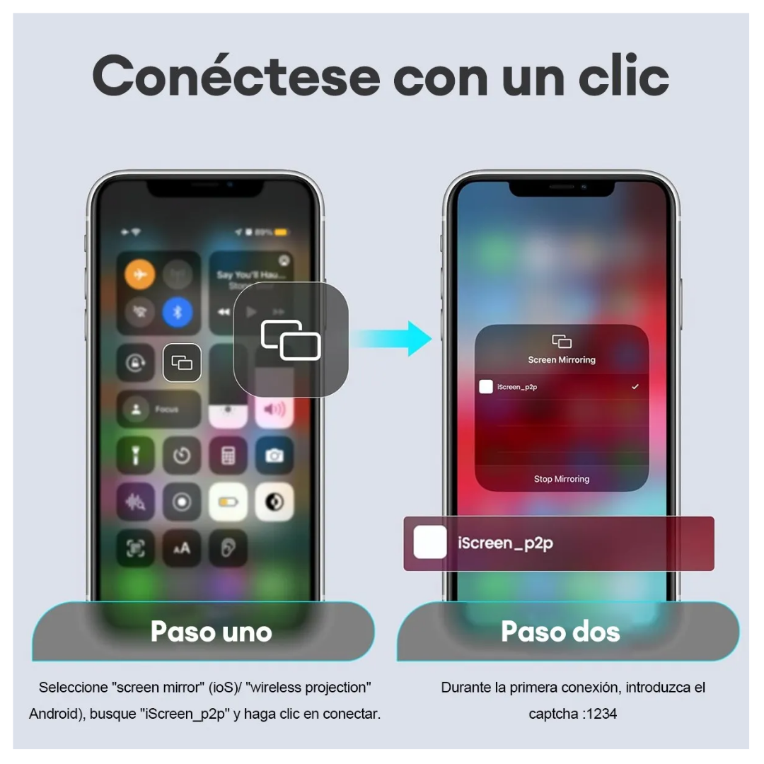 PANTALLA SELFIE MAGNÉTICA PARA IPHONE Y ANDROID CON CONTROL BLUETOOTH Y BRILLO AJUSTABLE SELFIE T1 - GRIS - 6