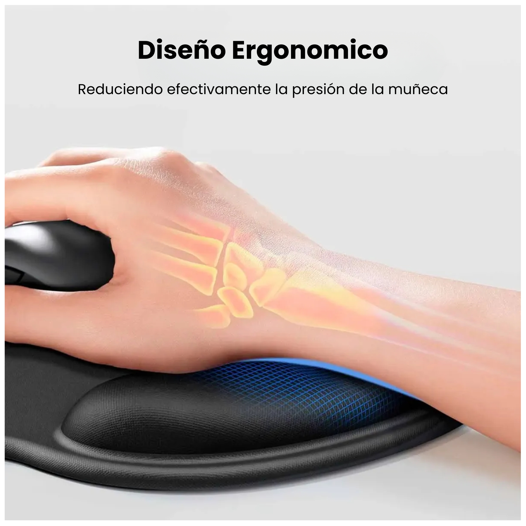 MOUSE PAD UGREEN CON SOPORTE GEL ERGONÓMICO Y ANTIDESLIZANTE CALIDAD PREMIUN LP668 25245 NEGRO - 5