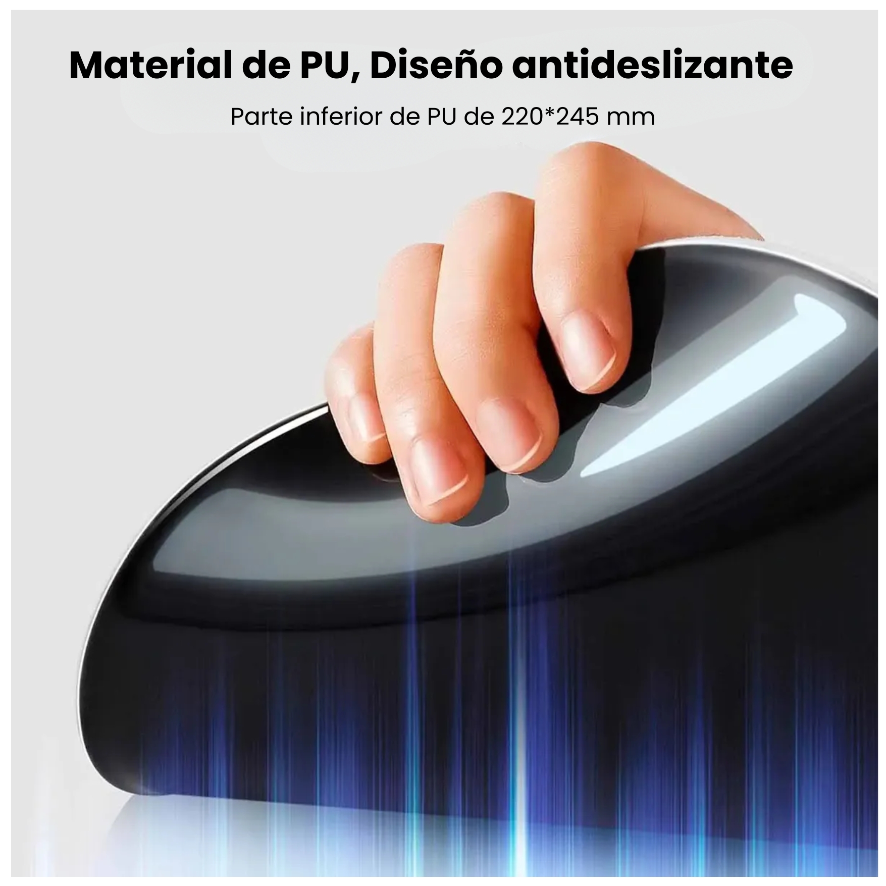 MOUSE PAD UGREEN CON SOPORTE GEL ERGONÓMICO Y ANTIDESLIZANTE CALIDAD PREMIUN LP668 25245 NEGRO - 6